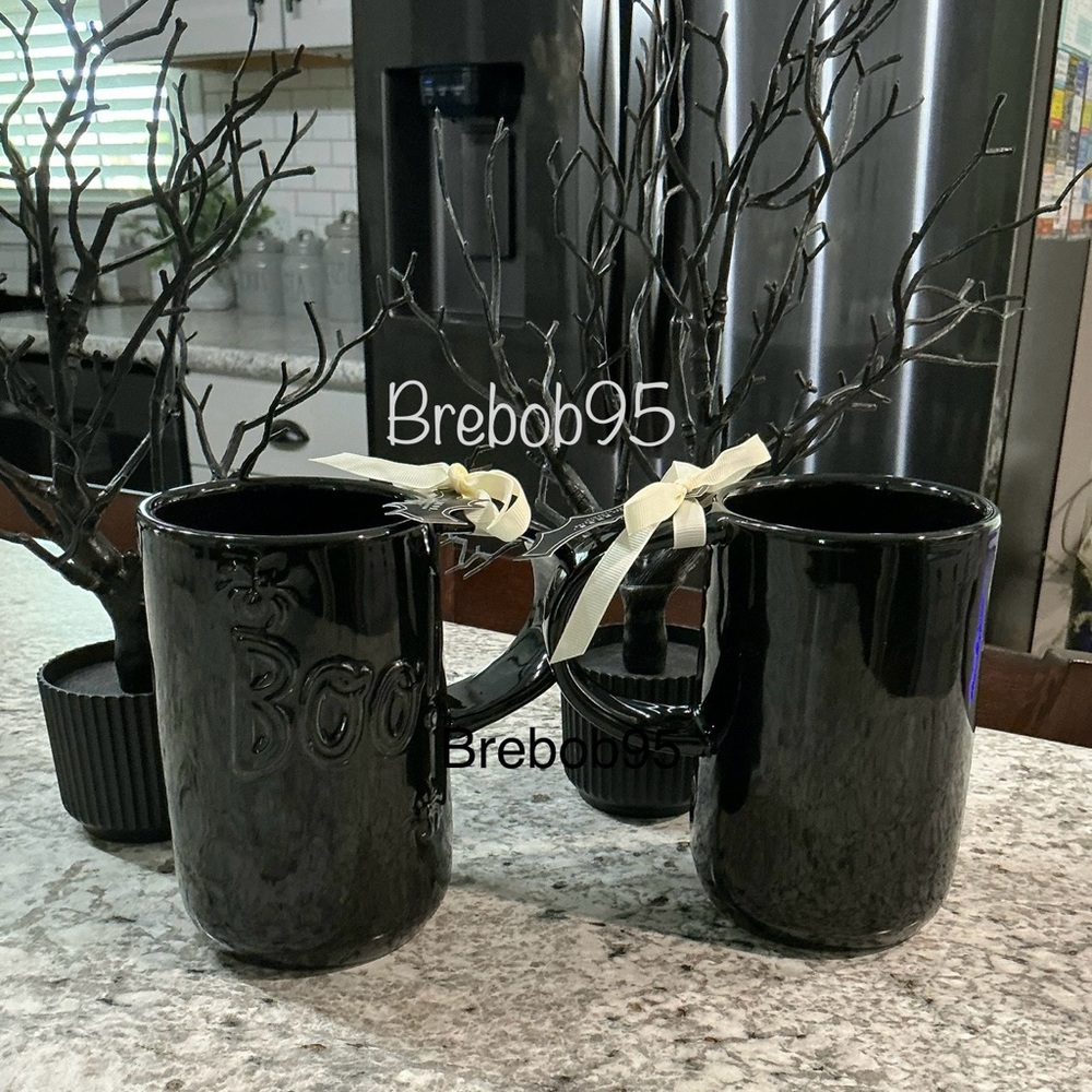 Rae Dunn Black 'Boo' Mug